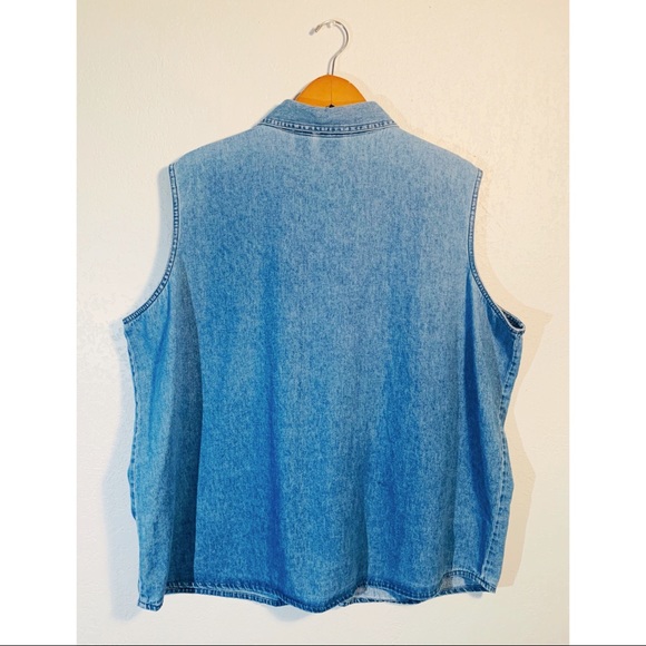 Pooh & Piglet Denim Embroidered Vest - Picture 5 of 6